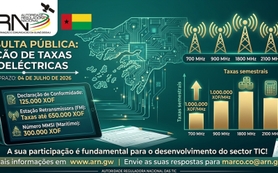 ARN lança Consulta Pública sobre fixação de Taxas Radioelétricas